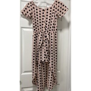 Monteau‎ pink polka dot skort pull-on causal Dress junior XL